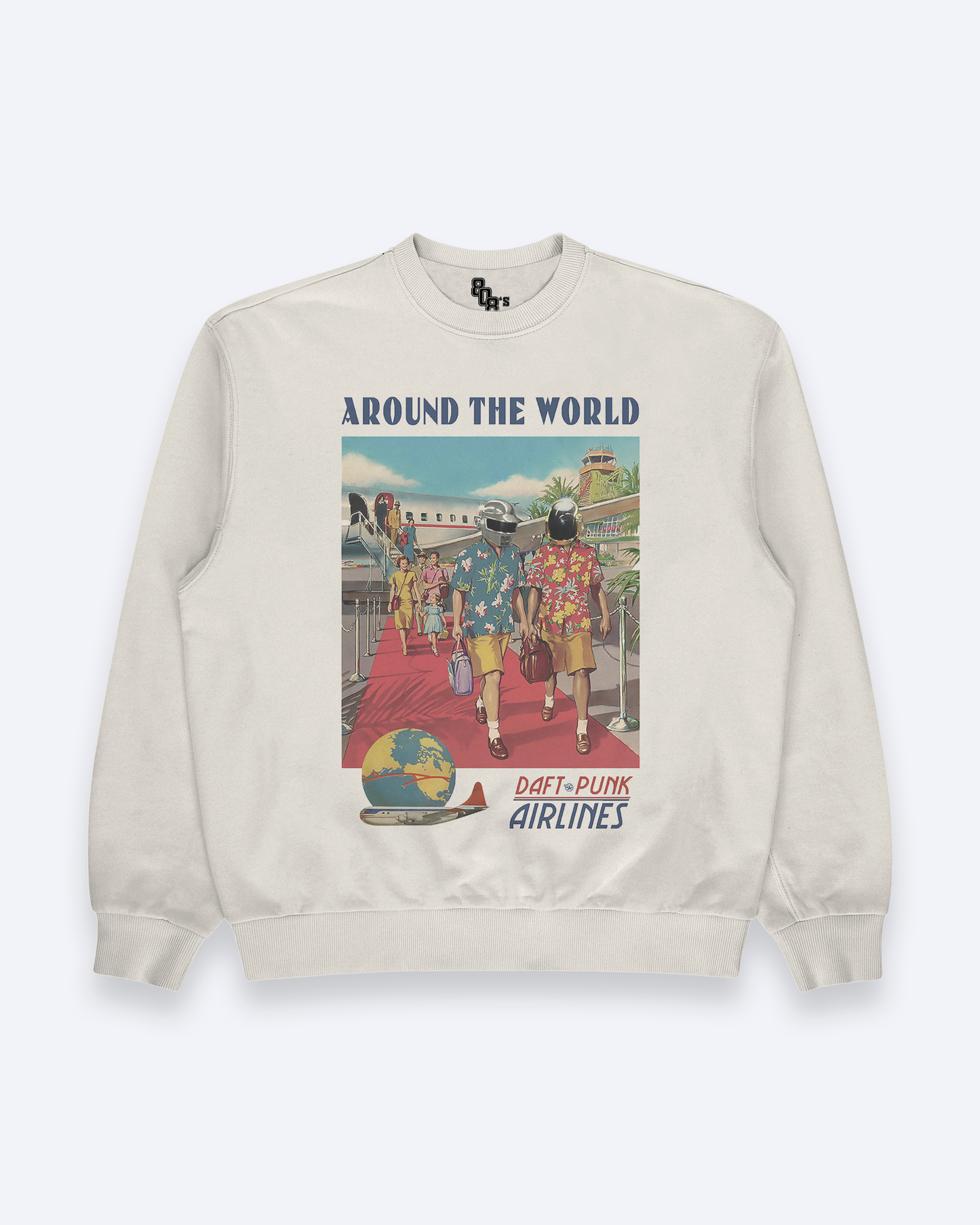 Around the World Airlines - Vintage Advertising Style Sweatshirt
