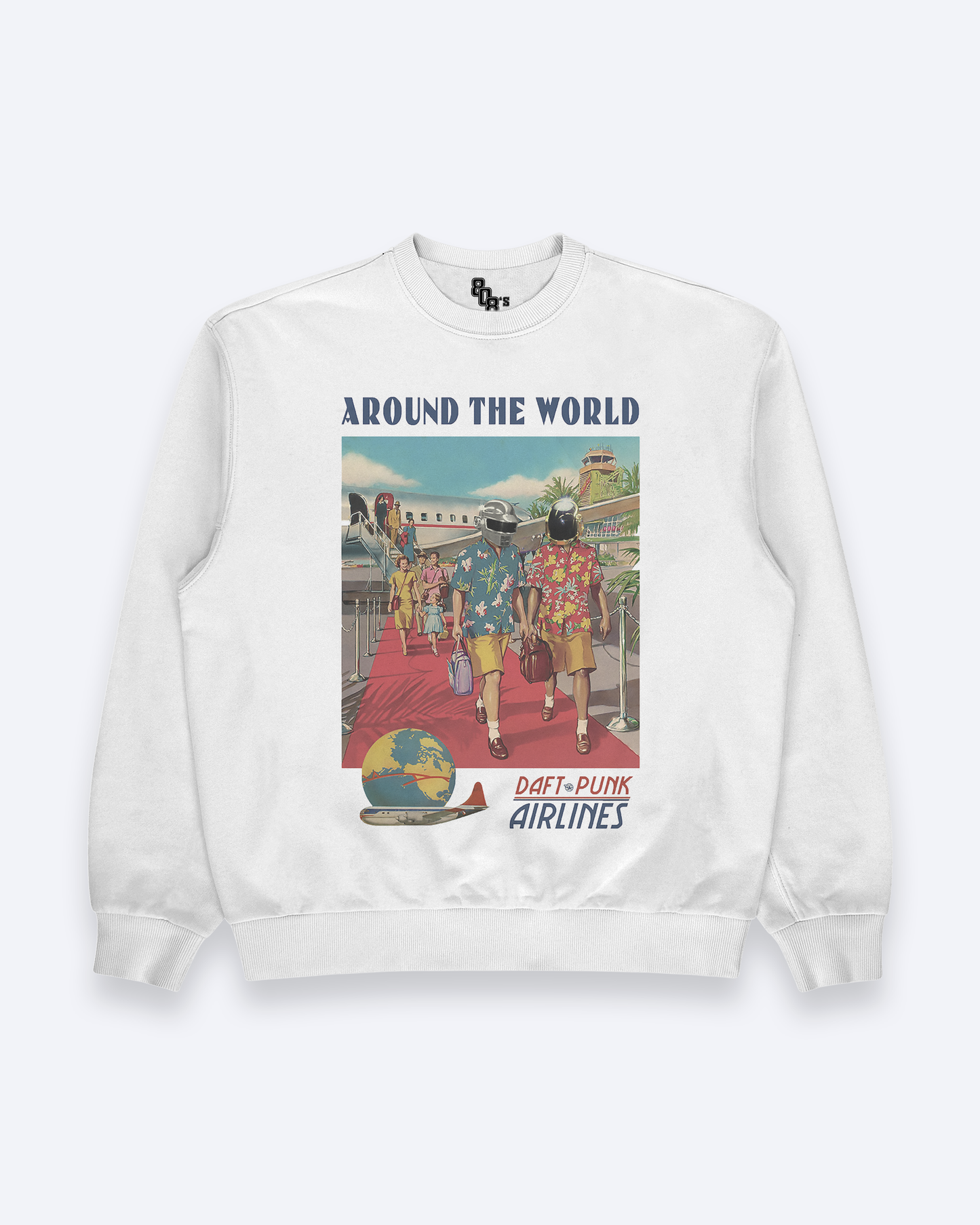 Around the World Airlines - Vintage Advertising Style Sweatshirt