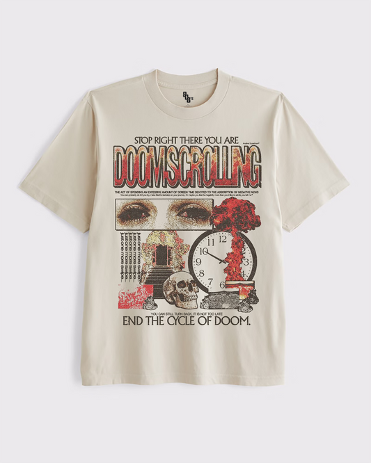 Stop Doomscrolling - Brutalism Tee