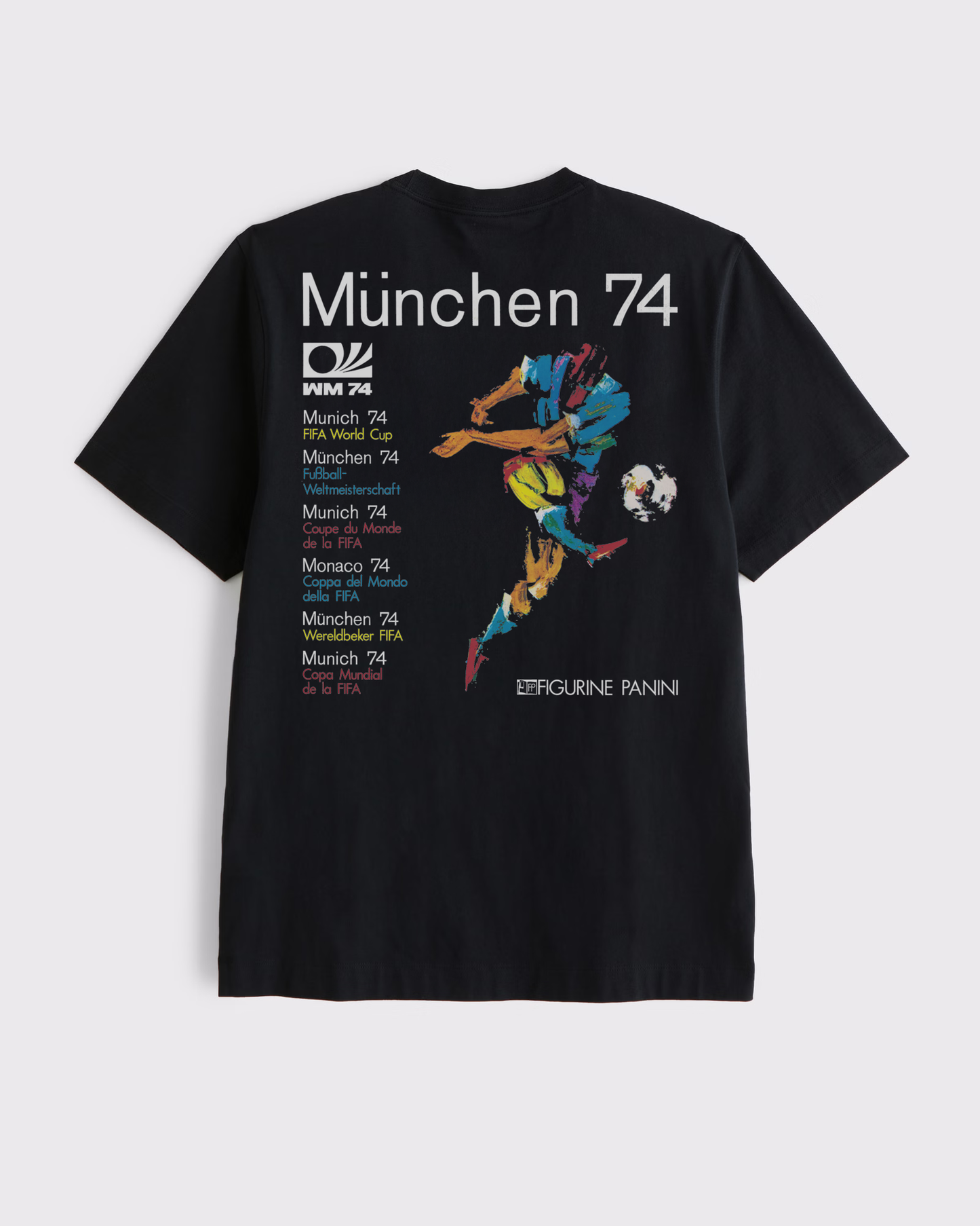 "1974 World Cup Germany" Front & Back Print Tee – Vintage Poster Style