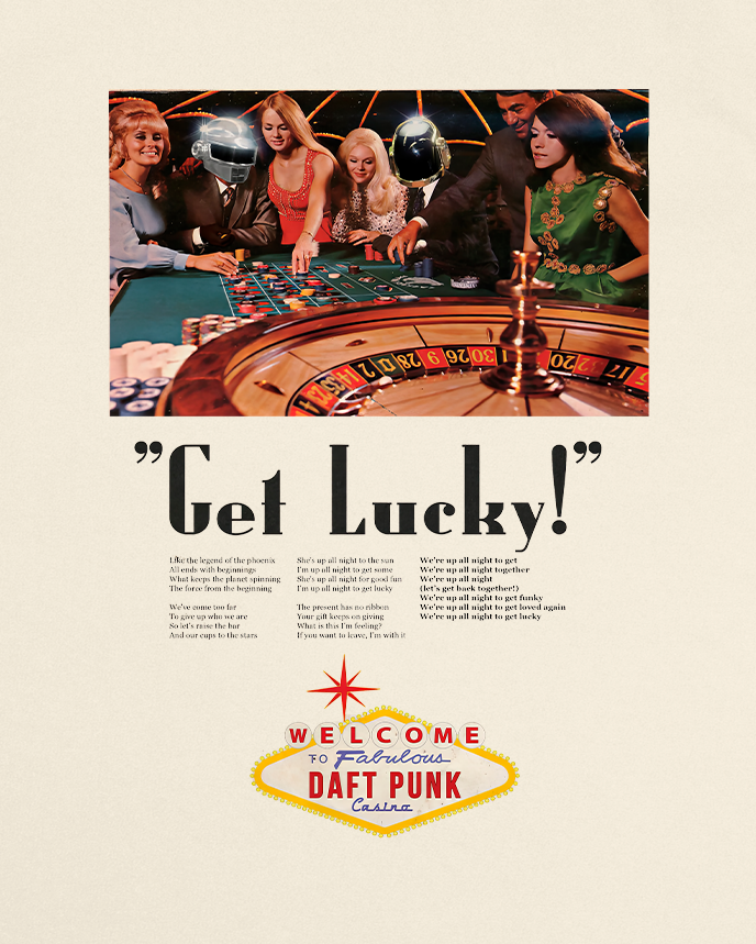 Get Lucky! - Vintage Advertising Style Tee