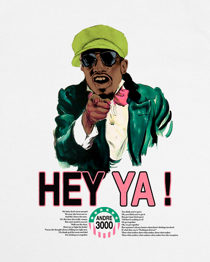 “Hey Ya!” Vintage 90s Rap Graphic Tee