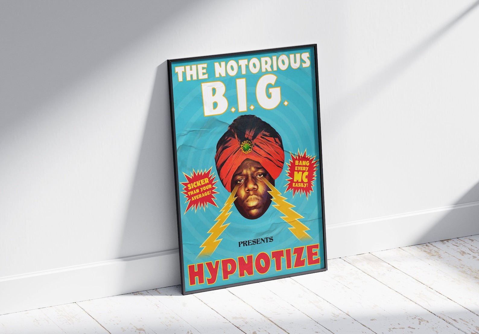 HYPNOTISE BIG INSPIRED GRAPHIC POSTER VINTAGE 90'S COMIC STYLE - 808's