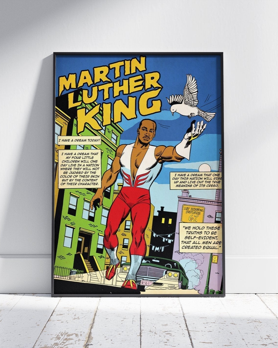 MLK - MARTIN LUTHER KING INSPIRED COMIC STYLE POSTER - 808's
