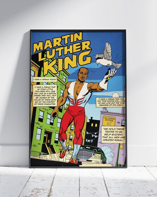 MLK - MARTIN LUTHER KING INSPIRED COMIC STYLE POSTER - 808's