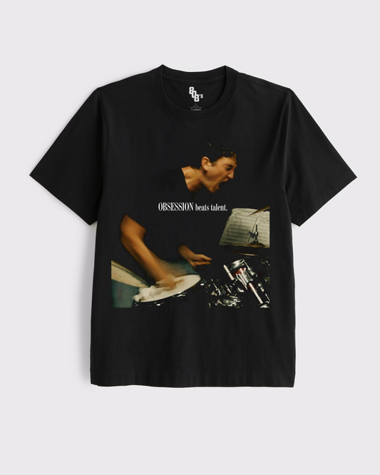 Obsession Beats Talent Vintage T-Shirt - Motivational Quote Graphic Tee