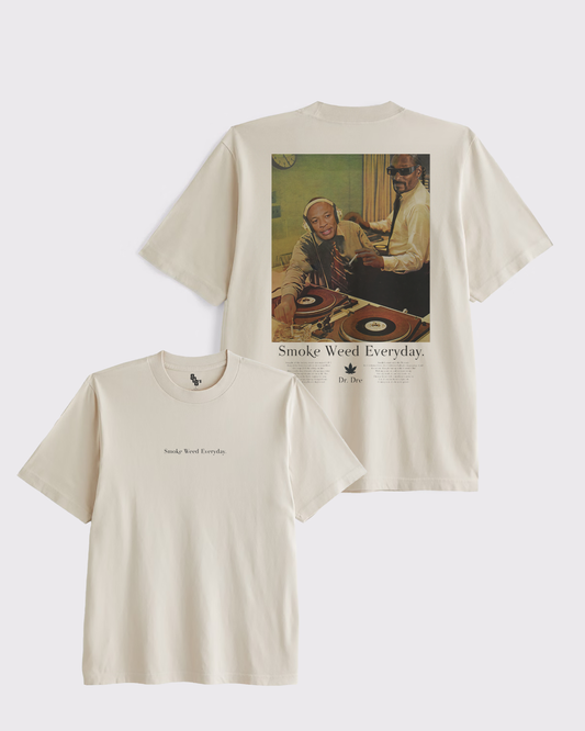 Snoop & DRE Smoke Everyday - Vintage Advertising Style Tee