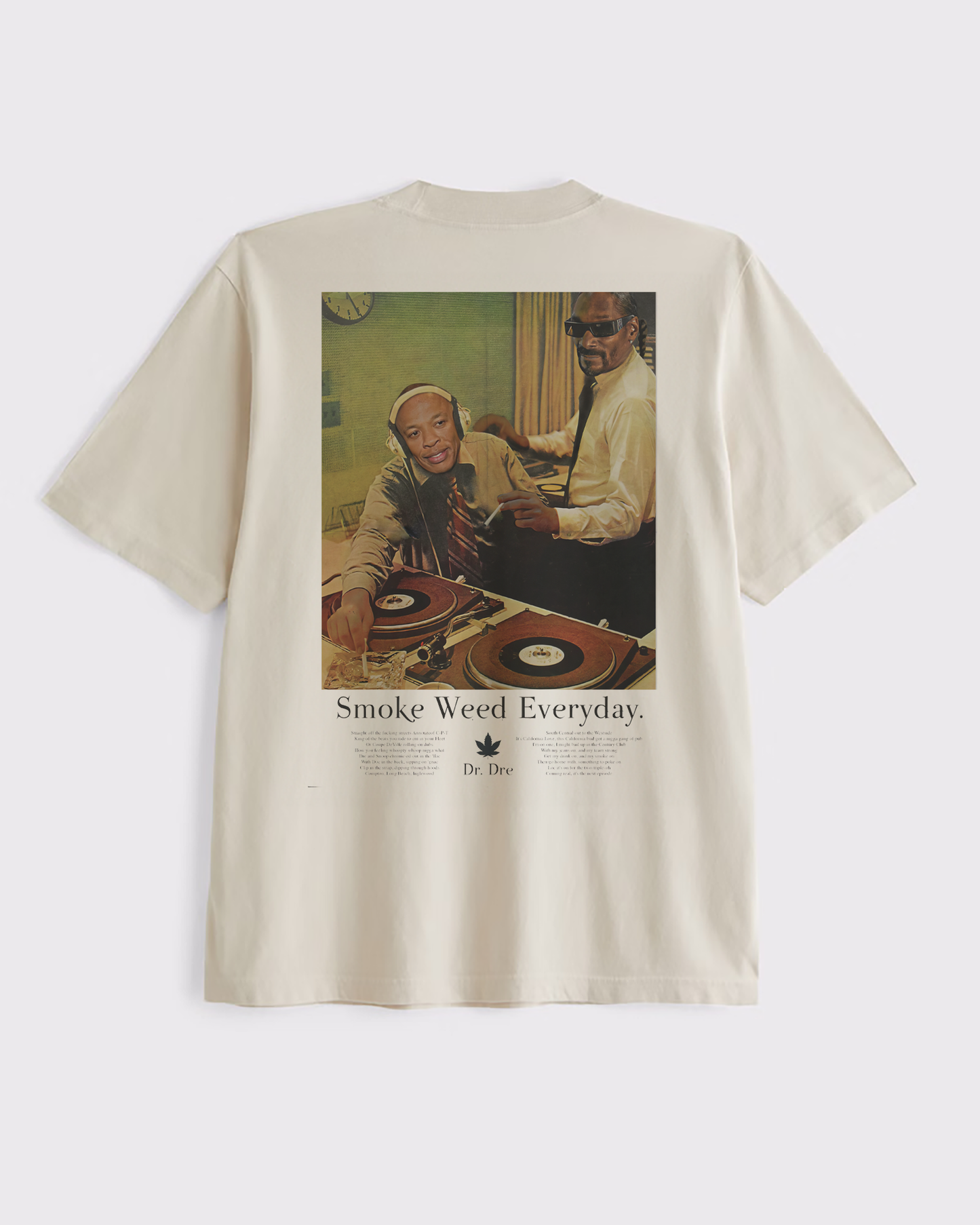 Snoop & DRE Smoke Everyday - Vintage Advertising Style Tee