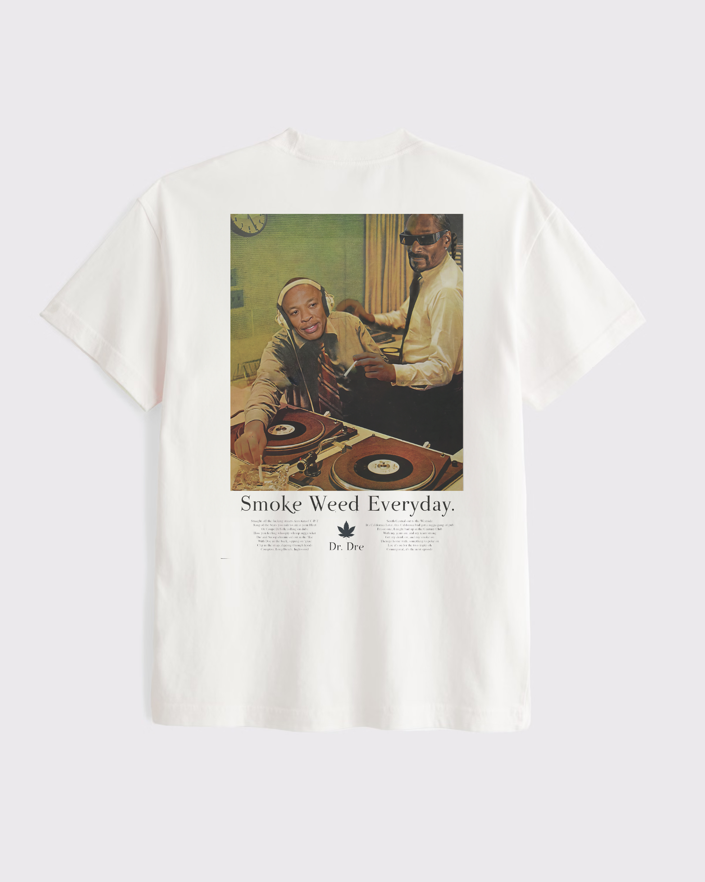 Snoop & DRE Smoke Everyday - Vintage Advertising Style Tee