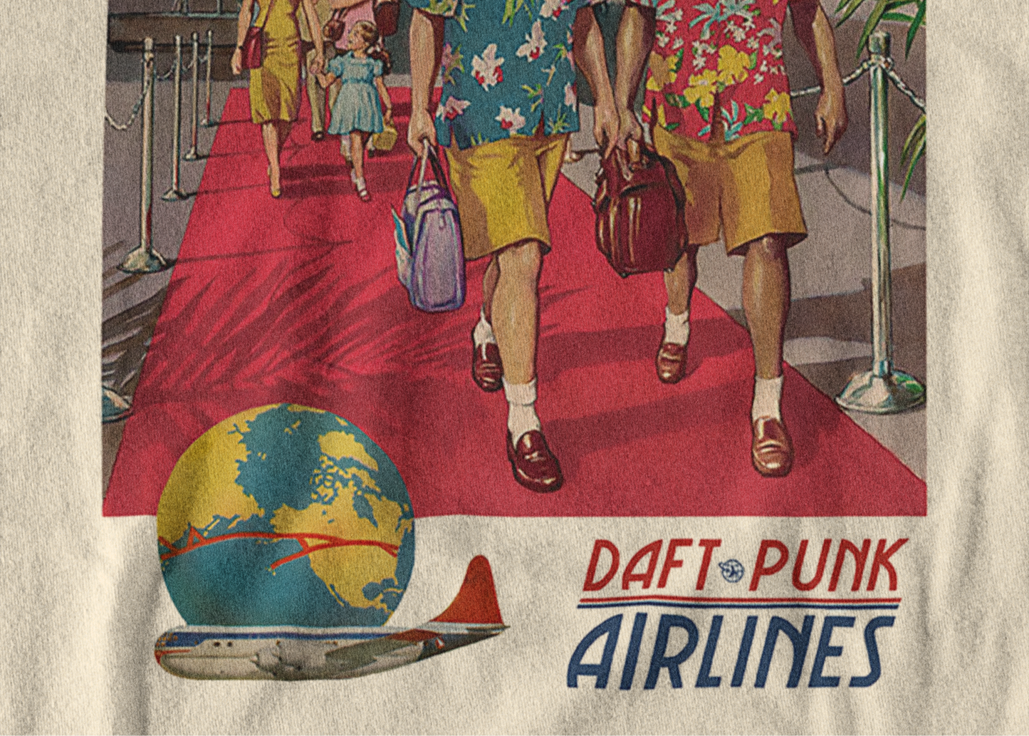 Around the World Airlines - Vintage Advertising Style Sweatshirt