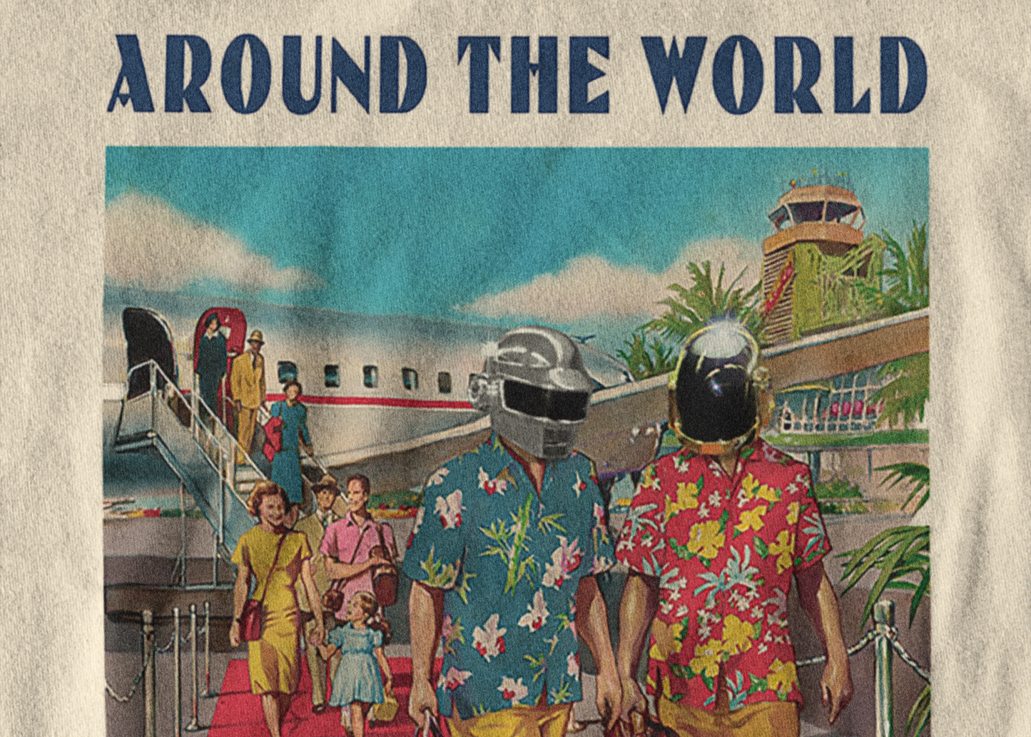 Around the World Airlines - Vintage Advertising Style Sweatshirt