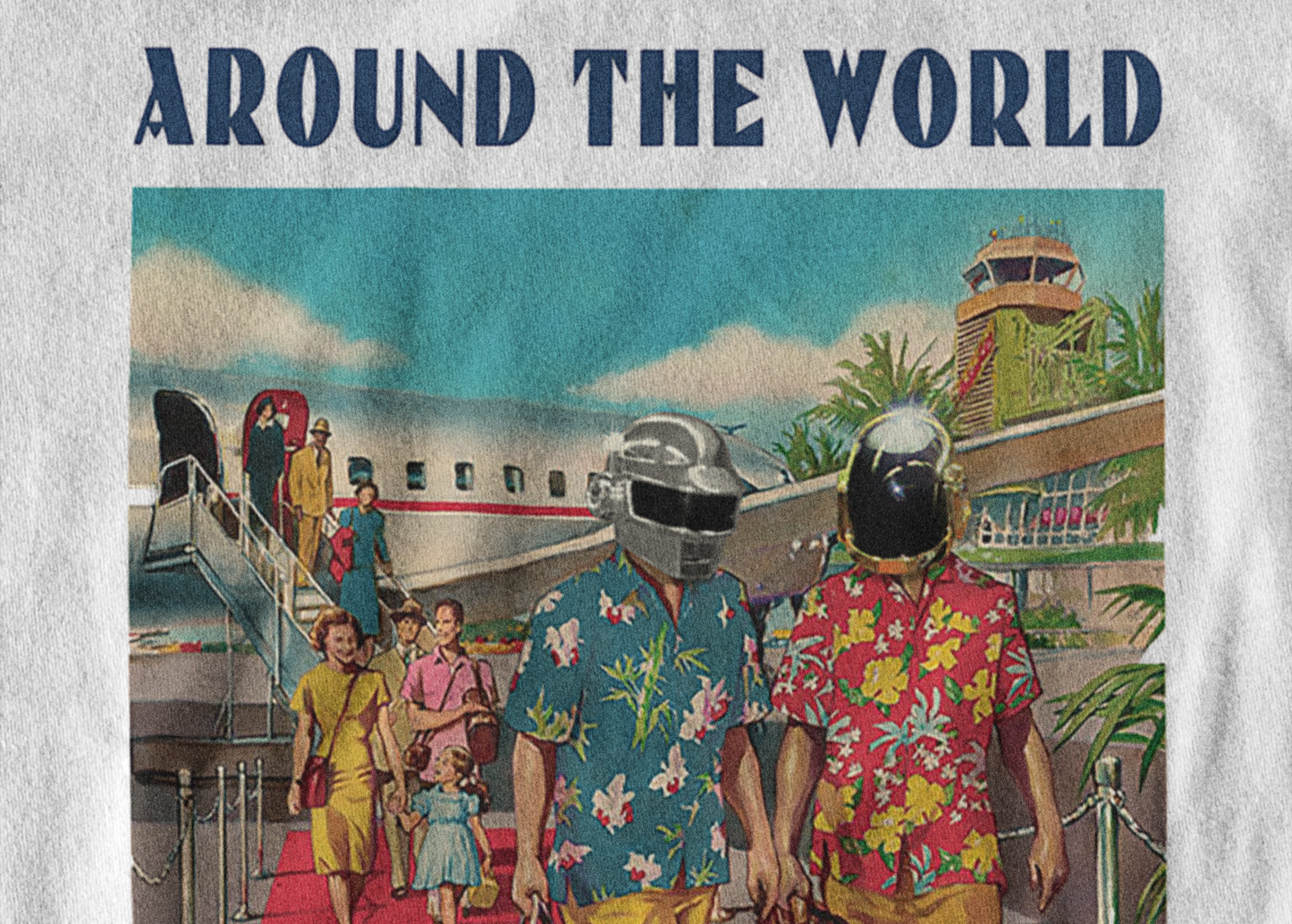 Around the World Airlines - Vintage Advertising Style Sweatshirt