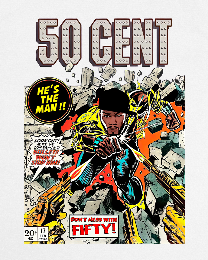 50 Comic Book Rap Graphic Tee