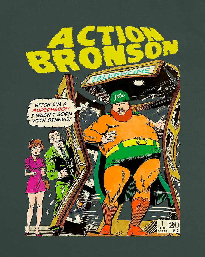 Action Bronson Comic Graphic Tee - Front & Back Print