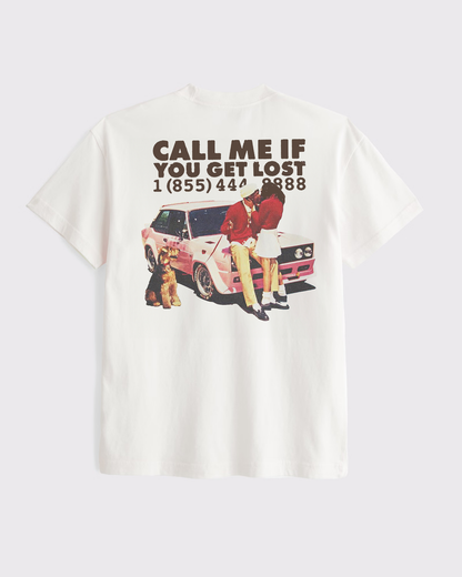 Call Me If You Get Lost Tee - Front And Back Print
