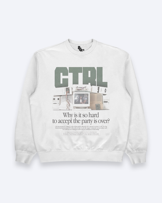 CTRL Y2K White Sweatshirt
