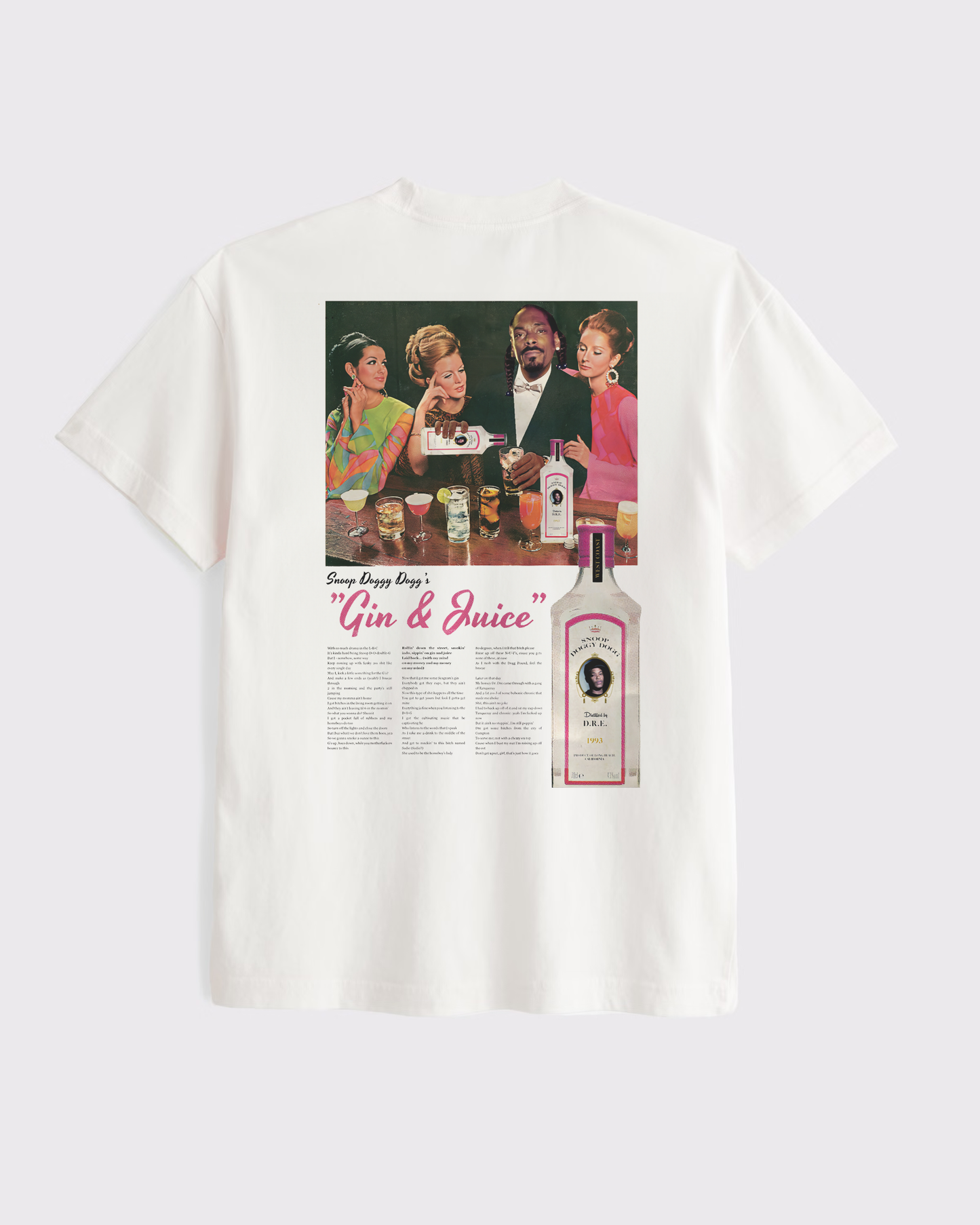 Snoop Gin & Juice - Vintage Advertising Style Tee