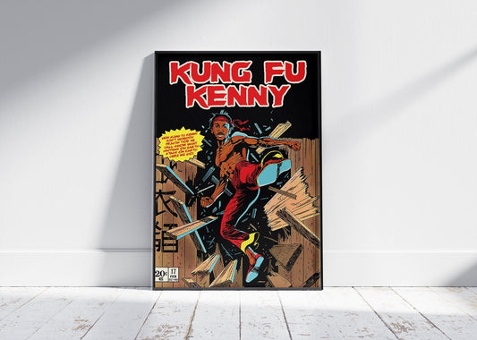 KUNG FU KENNY COMIC BOOK STYLE POSTER - 808's