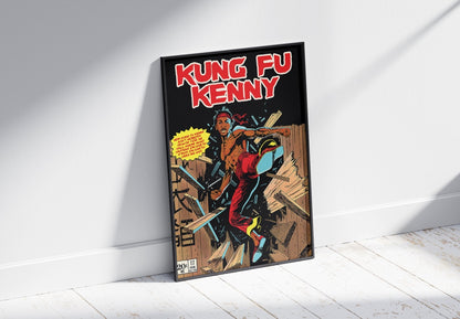 KUNG FU KENNY COMIC BOOK STYLE POSTER - 808's