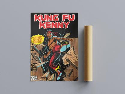 KUNG FU KENNY COMIC BOOK STYLE POSTER - 808's