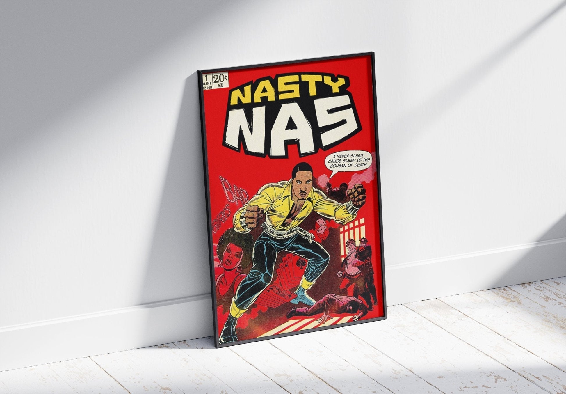 NASTY NAS COMIC STYLE POSTER - 808's