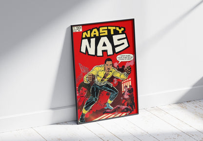 NASTY NAS COMIC STYLE POSTER - 808's