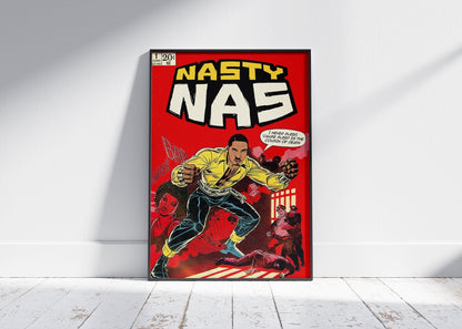 NASTY NAS COMIC STYLE POSTER - 808's