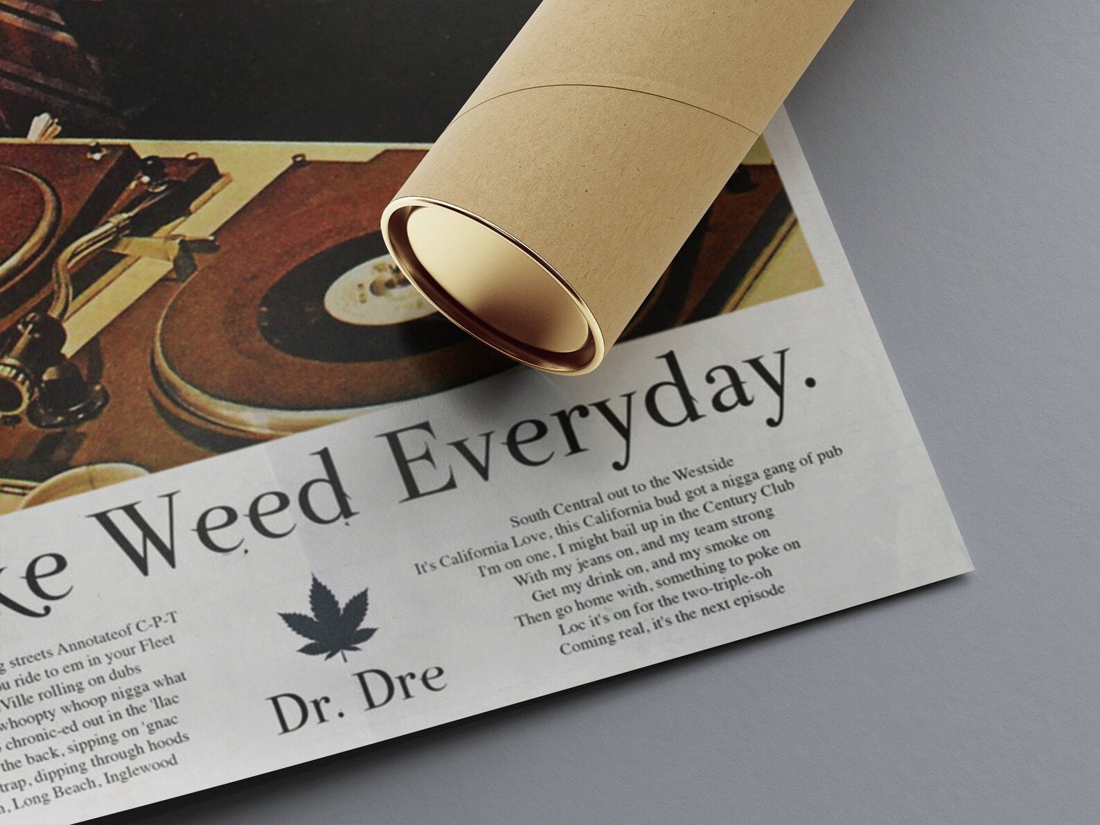 SMOKE WEED EVERYDAY - DRE AND SNOOP POSTER - 808's