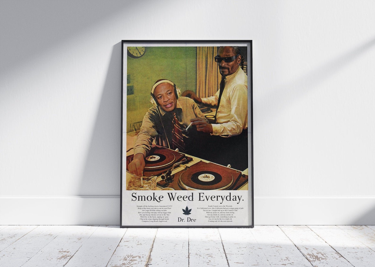 SMOKE WEED EVERYDAY - DRE AND SNOOP POSTER - 808's