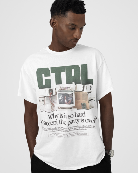 “CTRL” 90s Magazine Ad Style Tee
